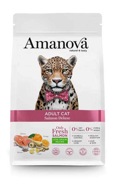 AMANOVA ΞΗΡΑ ΤΡΟΦΗ ΓΑΤΑΣ ADULT CAT SALMON DELUXE 1.5KG